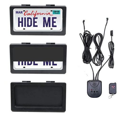 License Plate Remote Curtain